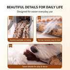 Cozy Plush Pet Blanket with Pillow – Soft Dog & Cat Throw