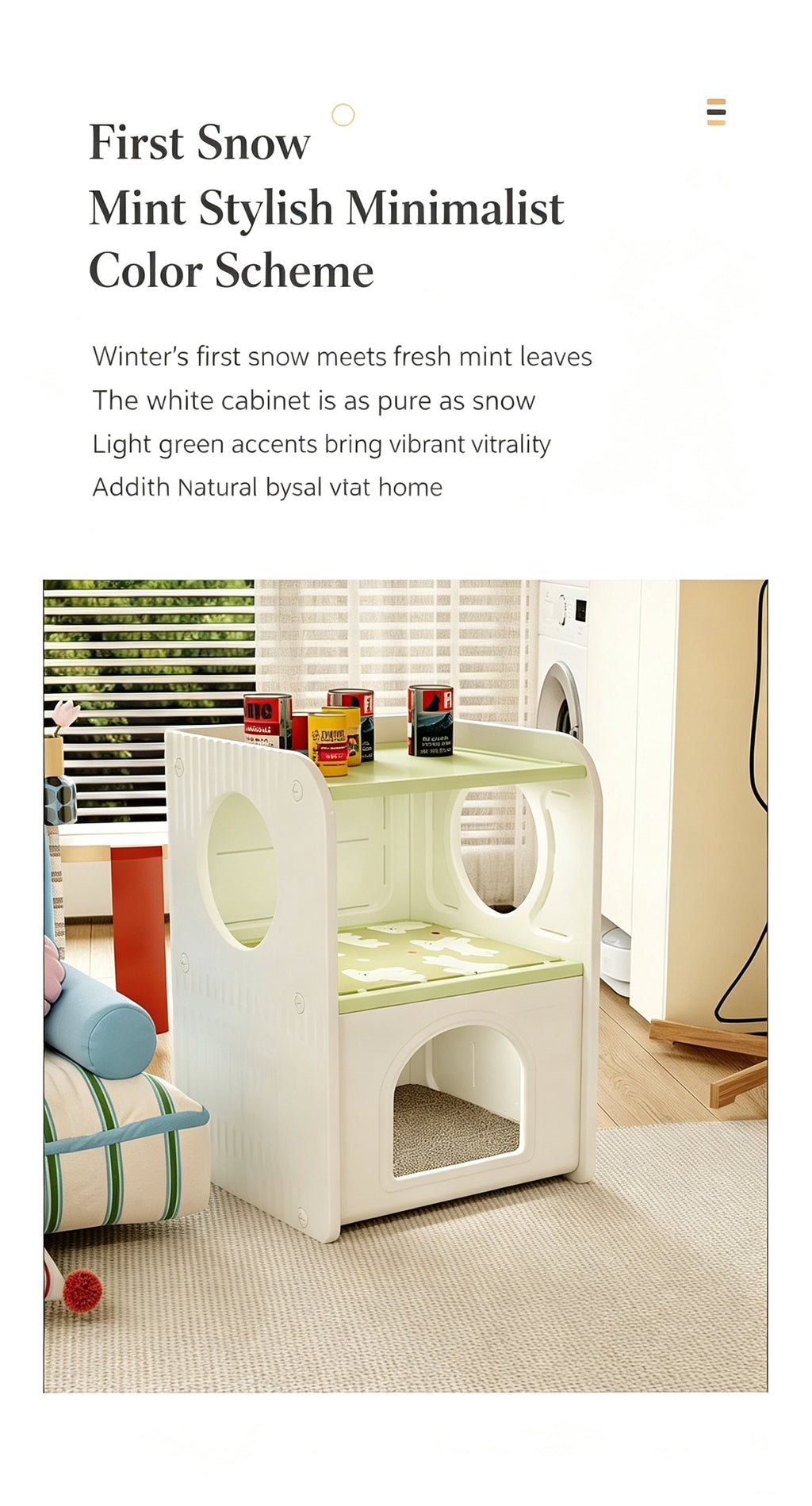 2-in-1 Pet Bed Cabinet – Multifunctional Pet House & Bedside Table
