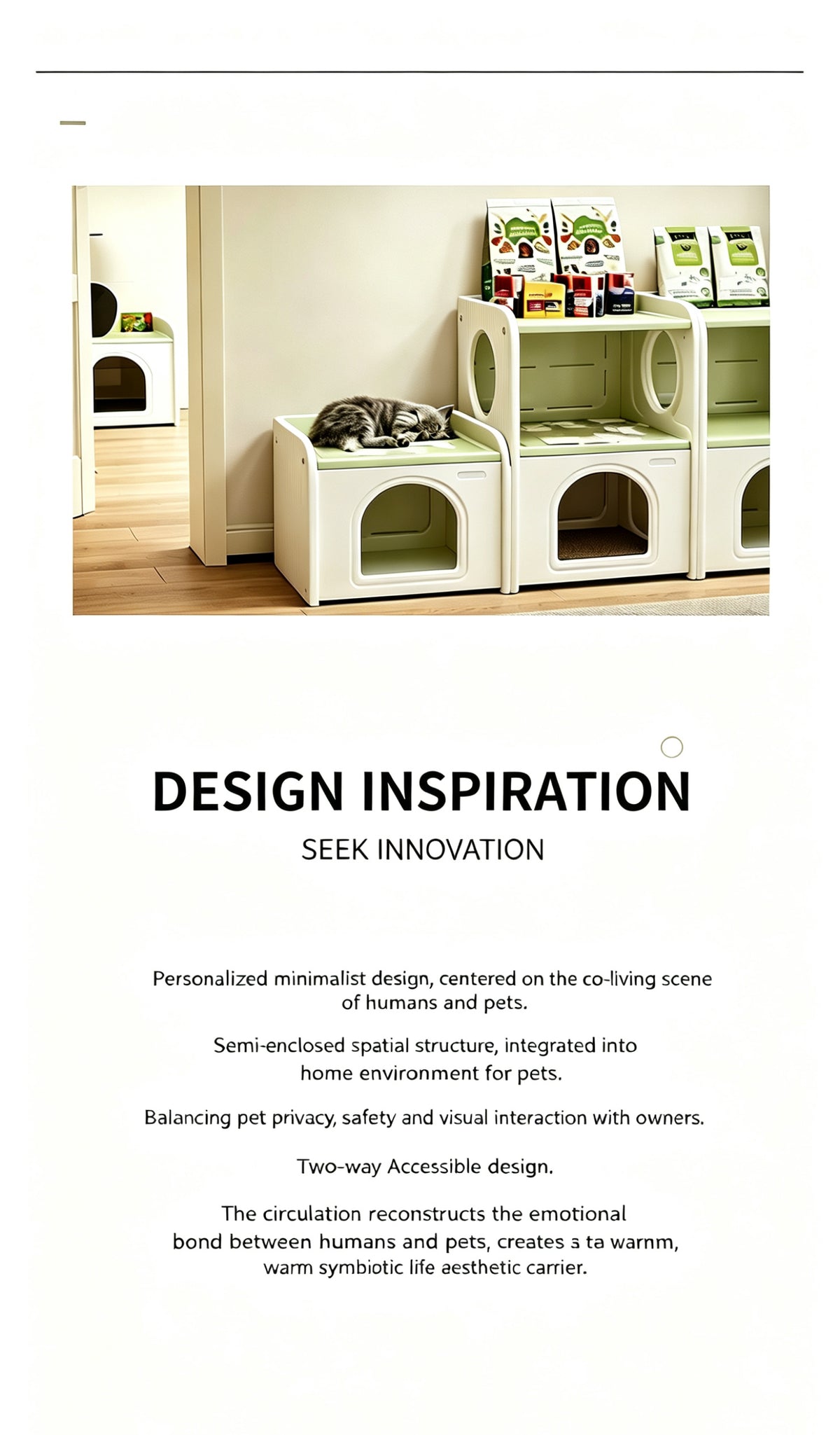 2-in-1 Pet Bed Cabinet – Multifunctional Pet House & Bedside Table