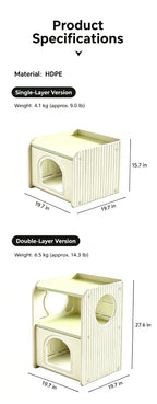 2-in-1 Pet Bed Cabinet – Multifunctional Pet House & Bedside Table