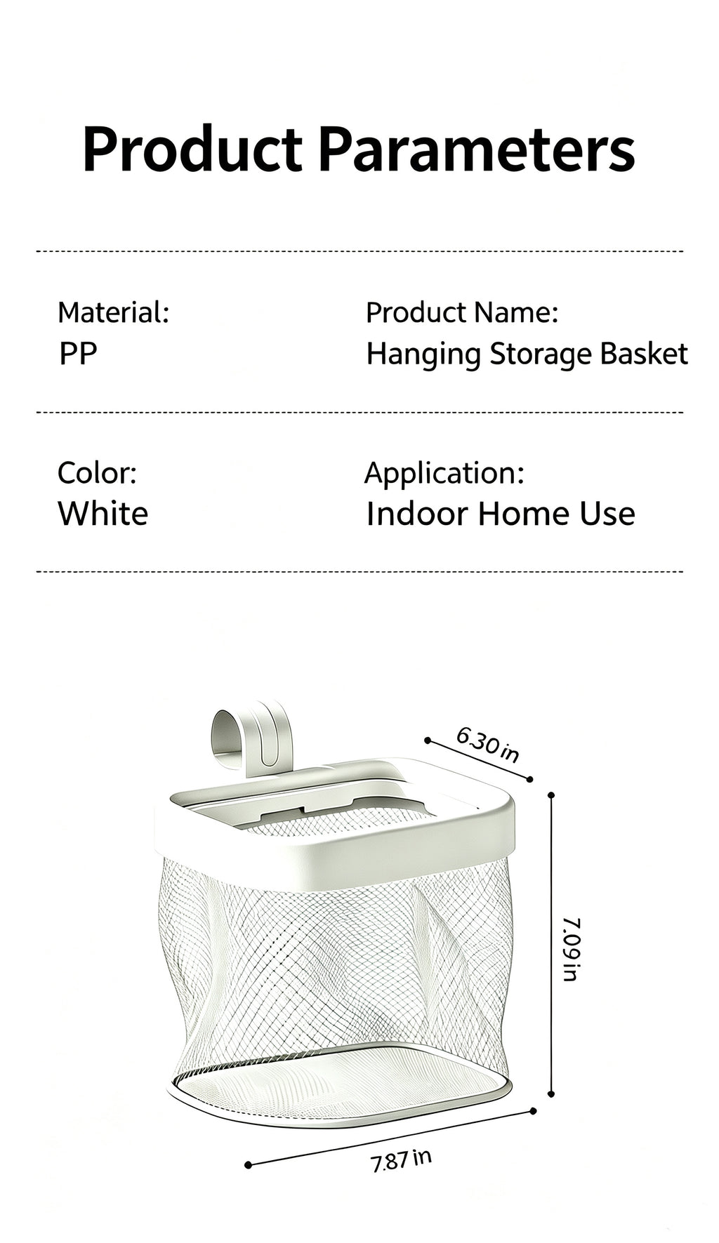 Hanging Pet Storage Basket for Playpens & Dog Crates