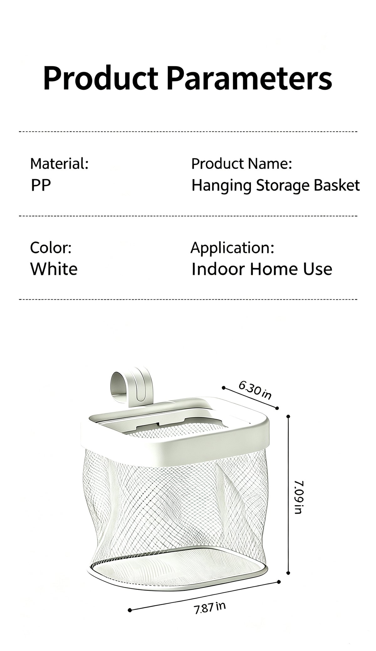 Hanging Pet Storage Basket for Playpens & Dog Crates