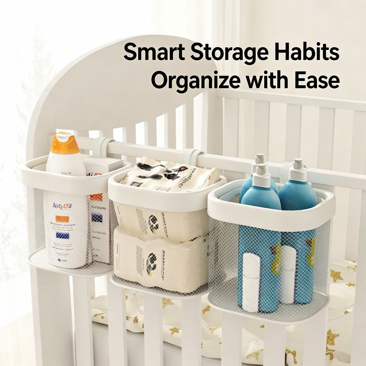 Hanging Pet Storage Basket for Playpens & Dog Crates