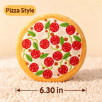 Soft Squeaky Dog Toys – Pizza & Lion Interactive Plush Toys