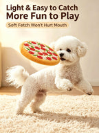 Soft Squeaky Dog Toys – Pizza & Lion Interactive Plush Toys